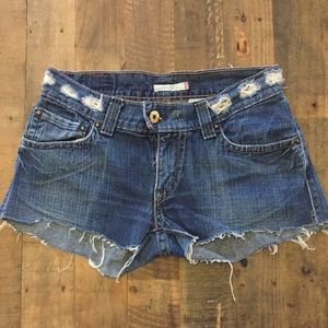 Levi’s cut off jean shorts